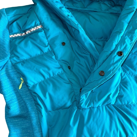 Lululemon Fluff Off Pullover Goose Down Light Aqua Blue Sz 6 - Picture 10 of 17